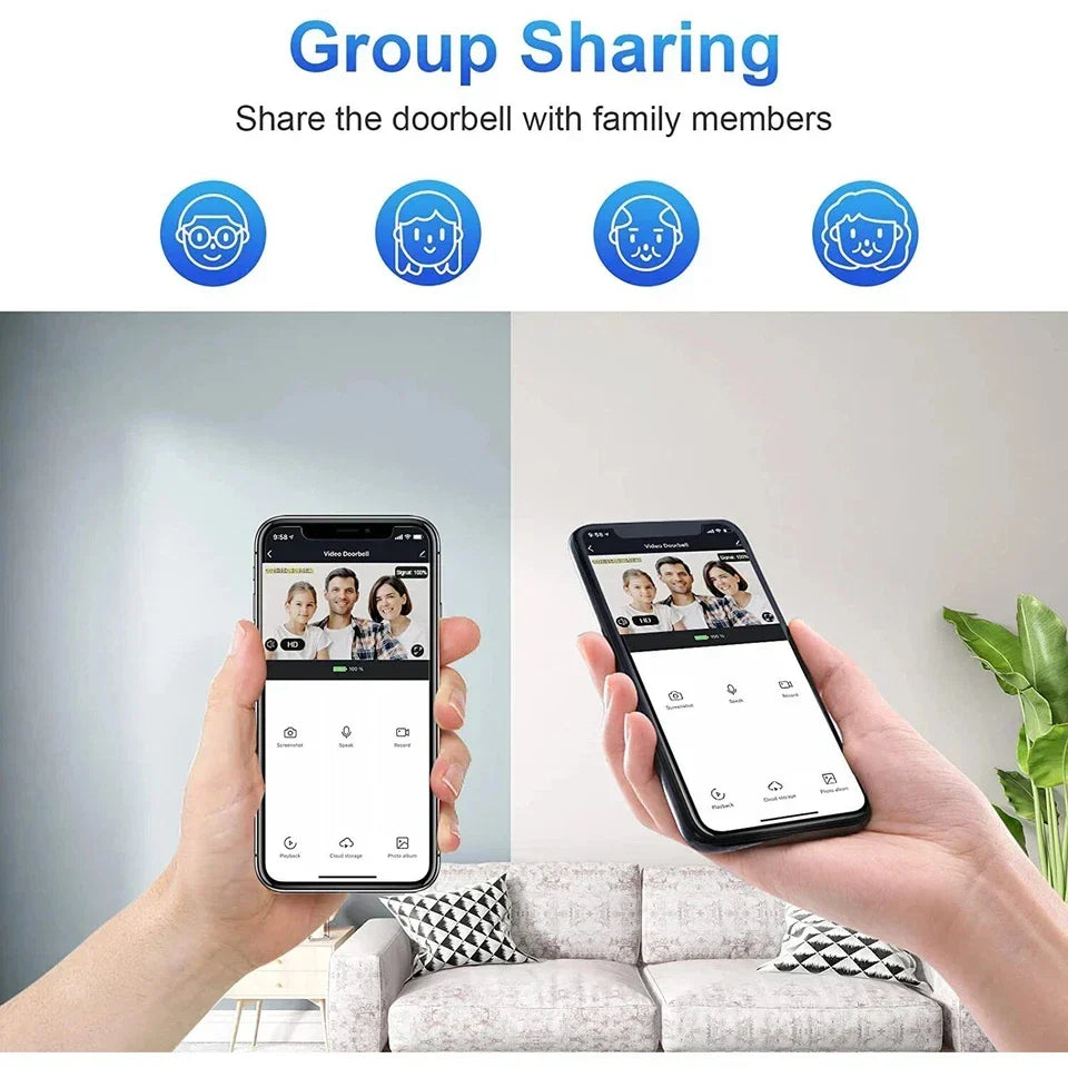 1080P Wireless Video Doorbell with Two - Way Audio Motion Detect & Night Vision HD — alternate product view 5