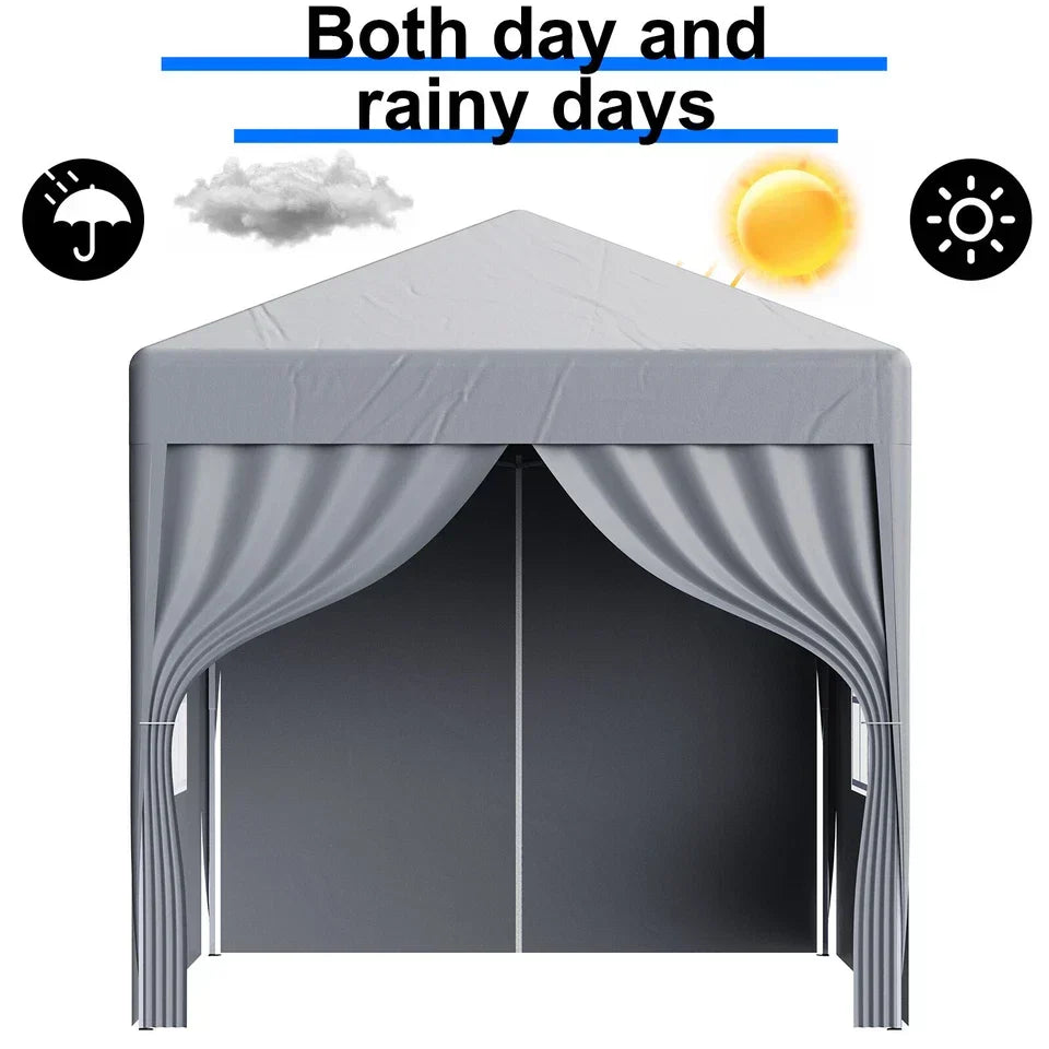 2X2M Pop-up Gazebo with 4 Sides Outdoor Garden Canopy Party Tent — on a clean white background