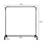 Heavy Duty Metal Clothes Rack Single Rail Garment Dress Indoor — alternate product view 8