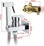 Muslim Shower Mixer Kit, Hot and Cold Bidet Spray with Shattaf Sprayer — alternate product view 3