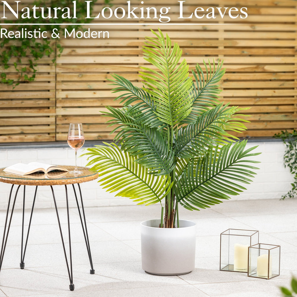 Artificial Areca Palm Tree Natural Looking Faux Plant in Pot — alternate product view 7