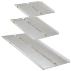 2ft/3ft/5ft Folding Portable Wheelchair Ramp Mobility Scooter Home/Car Threshold — on a clean white background
