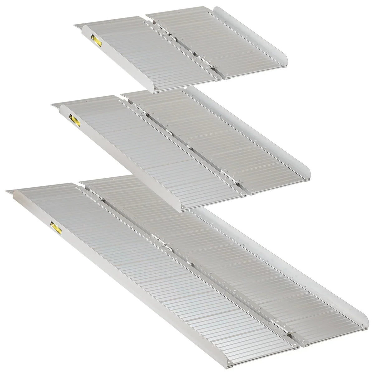 2ft/3ft/5ft Folding Portable Wheelchair Ramp Mobility Scooter Home/Car Threshold — on a clean white background
