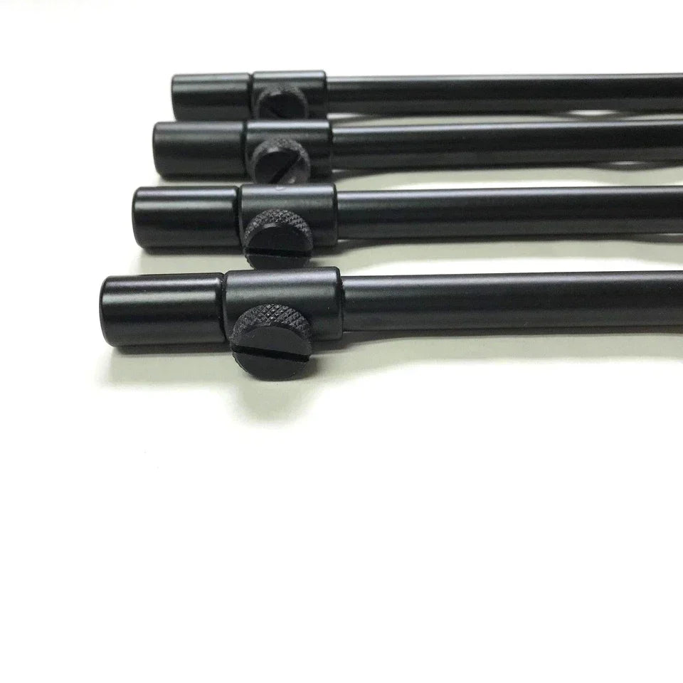 4 x 30-50cm Black Carp Coarse Aluminium BankSticks Bank Sticks Fishing Lidsters — on a clean white background