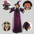 Halloween Life Size Talking Witch Animated Spooky Animatronic Witch Scary Decor — alternate product view 5