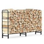 Outdoor Firewood Log Pile Rack Heavy Duty Wood Storage Organiser Holder Stand — alternate product view 2