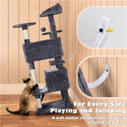 Cat Tree Cat Tower Cat Condo with Scratching Posts & Ladder for Cats Kittens — alternate product view 7