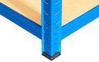 5 Tier Blue Metal Garage Shelving Unit 1000kg 180x120x60cm — alternate product view 12