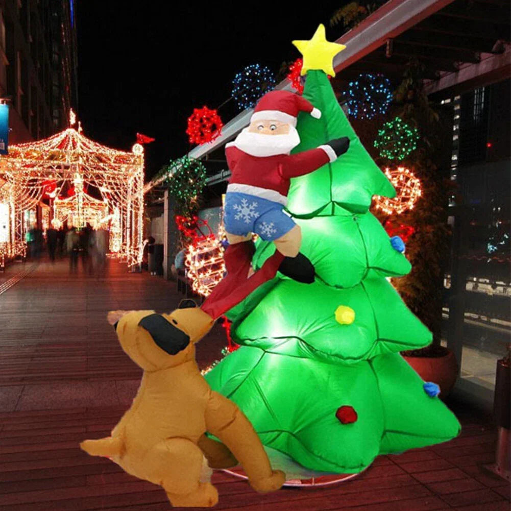 Christmas Inflatable Santa Snowman Christmas Tree Outdoor Decor — alternate product view 4