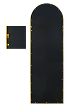 The Arcus New Extra Large Gold Framed Arched Mirror - 71" X 24" 180 x 60cm — alternate product view 4