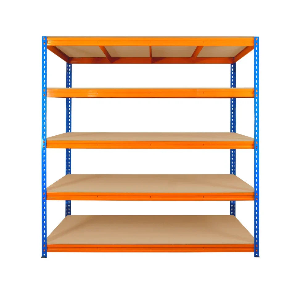 Heavy Duty Warehouse Racking Garage Shelving Storage Shelves Metal Shelf Unit — 5 tier — on a clean white background