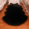 Black Carpet Fluffy Shaggy Soft Rugs Bedroom Mats Sheepskin Rug Faux Fur — main product view