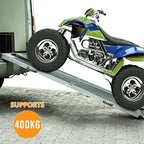2X Foldable Loading Ramps 400KG 180Cm For Golf Buggy Lawnmower Quad Scooter — alternate product view 3