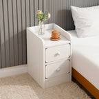 Bedside Table White Drawer Cabinet — alternate product view 2