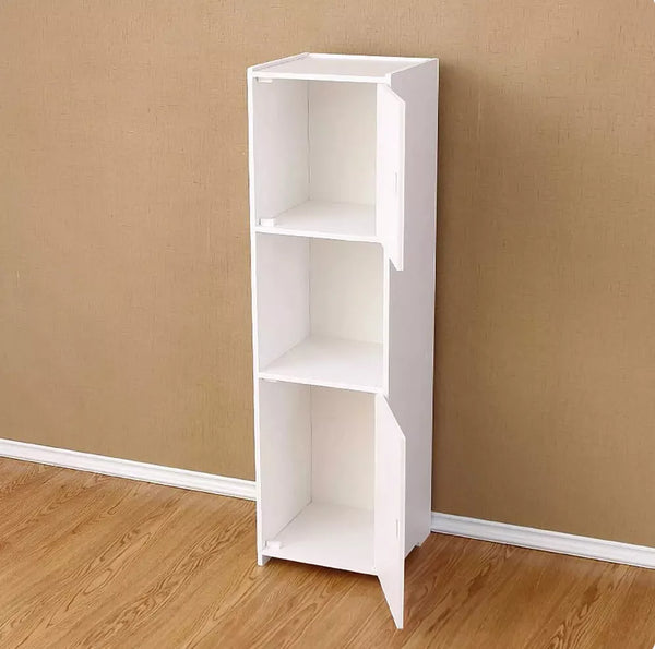 Waterproof Bathroom Storage Cabinet Free Standing Cabinet Organizer Unit White — alternate product view 8