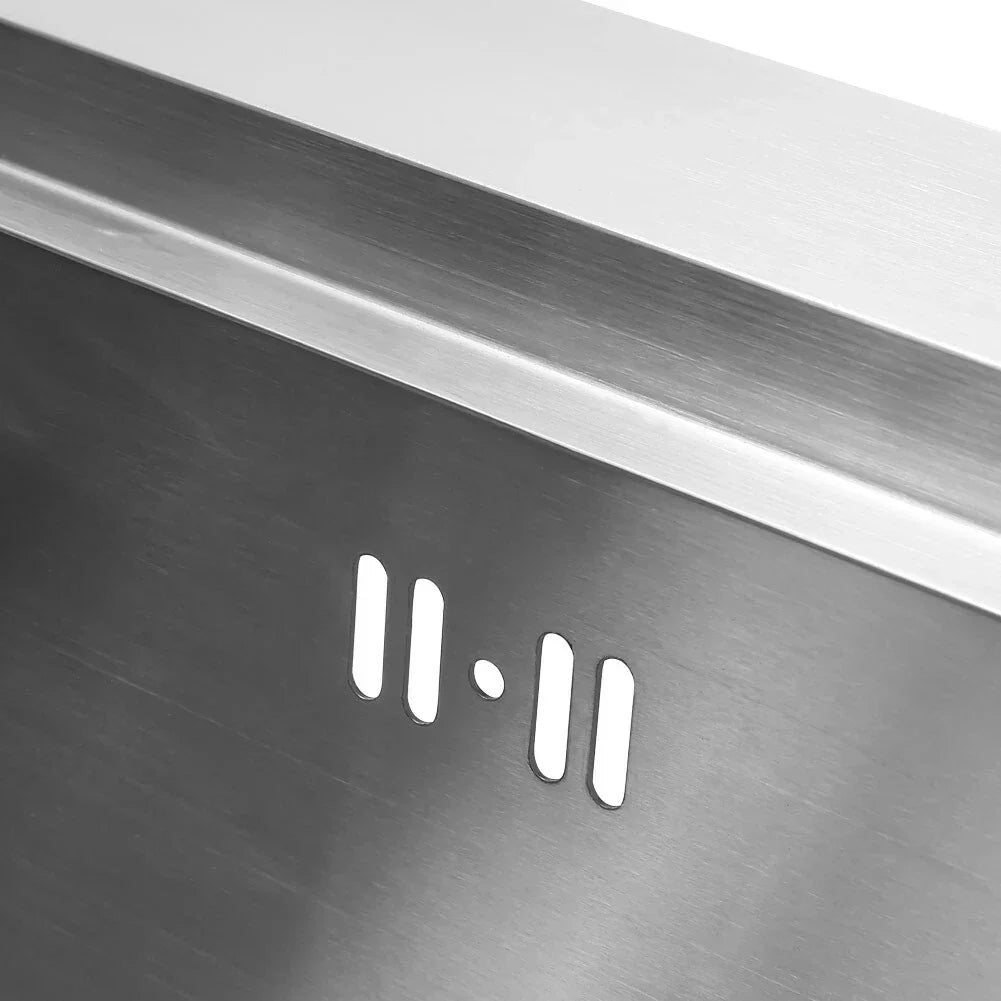 1.0 Bowl Stainless Steel Inset Kitchen Sink With Left Hand Drainer Free Waste — alternate product view 7