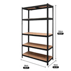 1.8M Warehouse Rack Storage Heavy Duty Steel — 90cm（L） x 40cm（W） x 180cm（H） — on a clean white background