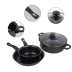 13pcs Cookware Set Pan Pot Non Stick Saucepans Frying Pan Cookware Set Glass Lid — alternate product view 7