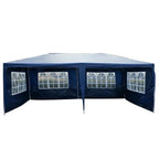 Gazebo Marquee Canopy Outdoor Patio Garden Wedding Party Tent — 4 side walls — Blue — product view