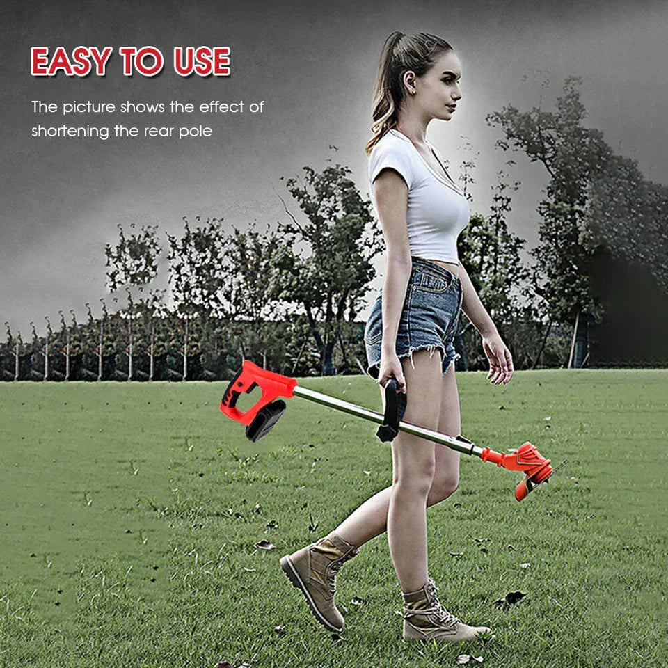 Electric Strimmer Grass Trimmer Weed Cutter Garden Edger 21V Cordless 2 Battery — alternate product view 5