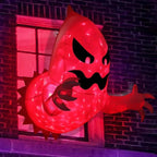 Halloween Inflatable Ghost With LED Lights Coming Out From Window Outdoor Decor — alternate product view 4