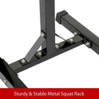 Squat Racks Barbell Rack Stand Adjustable Olympic Weight Bench Press Home Gym — alternate product view 10