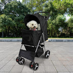 Pet Stroller Dog Cat Puppy Pram Pushchair Travel Cart Jogging Buggy Carrier — alternate product view 2