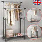 Metal Clothes Rail Storage Garment Shelf Hanging Display Stand Rack — alternate product view 9