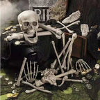 28PCS Bag of Bones Human Skull Skeleton Halloween Scary Pirate Party Decoration — alternate product view 6