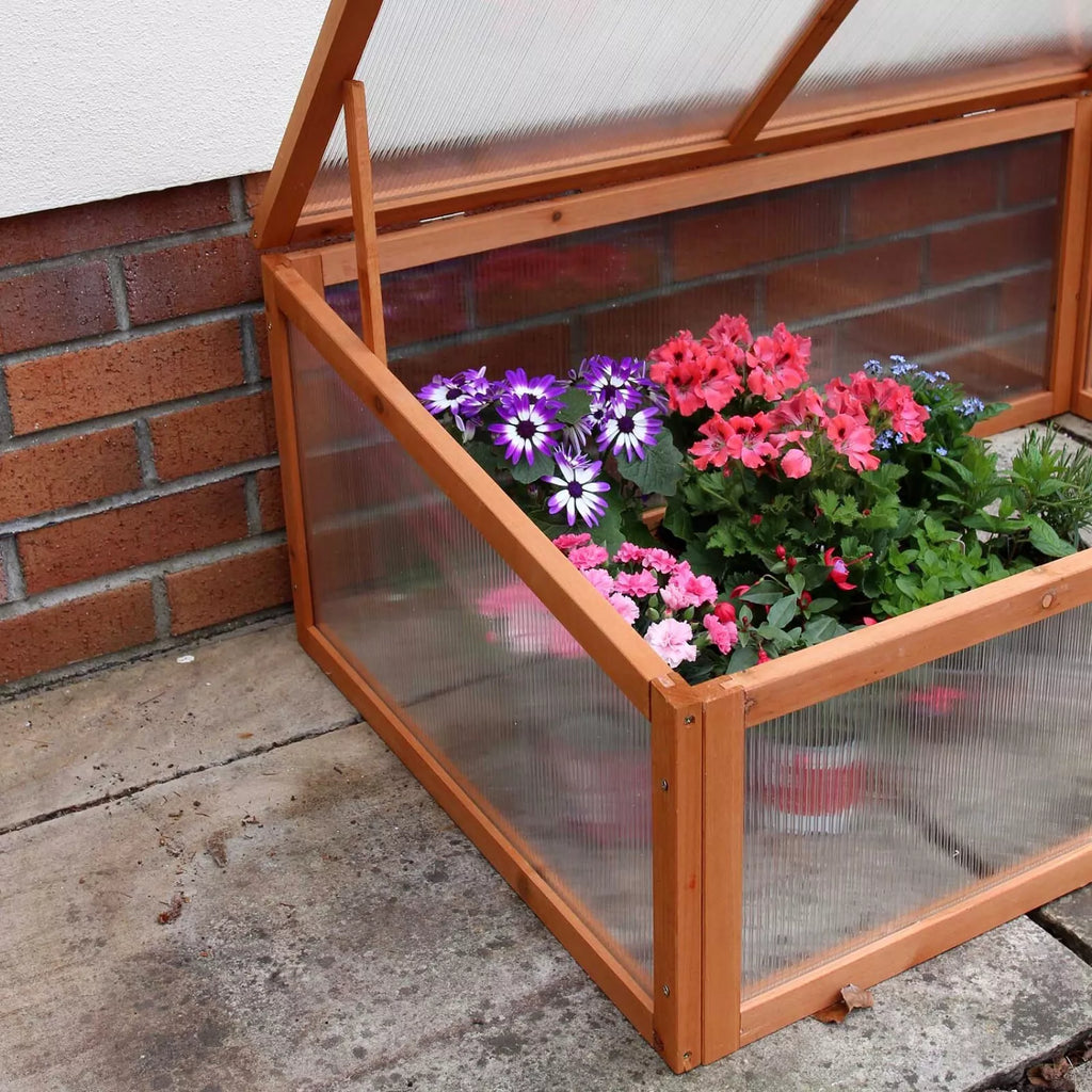 Wooden Cold Frame Mini Green Grow House Garden Plants Vegetables Seeds — alternate product view 6