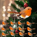 6/12x Clip On Christmas Robins Cute Festive Xmas Tree Bird Decoration Ornament — main product view