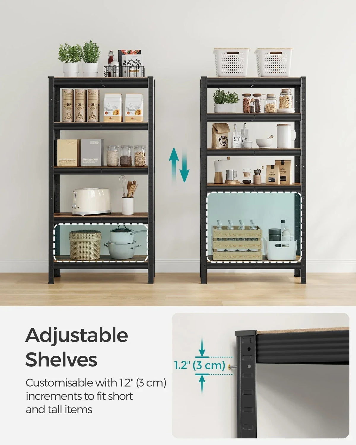 Large Heavy Duty Industrial Shelving Unit 650kg Load Capacity Adjustable Shelves — alternate product view 4