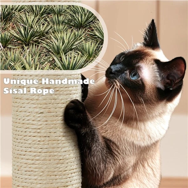 Cat Tree Cat Tower Cat Condo with Scratching Posts & Ladder for Cats Kittens — alternate product view 4