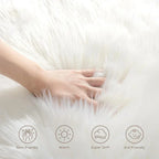 Large Faux Fur Sheepskin Rug Fluffy Mat Room Sofa Hairy Mat Shaggy Floor Carpet — alternate product view 11