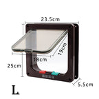 4 way Pet Door Locking Large Extra Large Dog Cat Flap Magnetic Door Frame — alternate product view 6