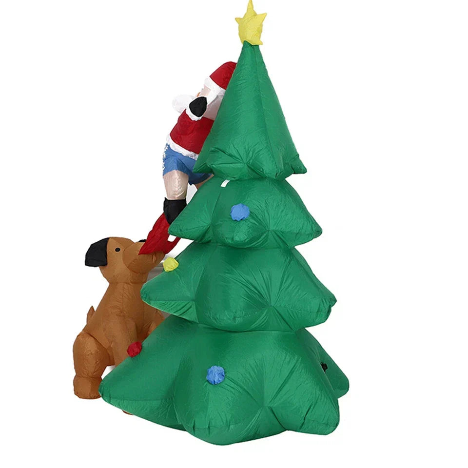 Christmas Inflatable Santa Snowman Christmas Tree Outdoor Decor — alternate product view 6
