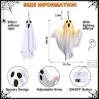 3X Halloween Decoration LED Light Ghost Outdoor Garden Party Home Hanging Props — alternate product view 6