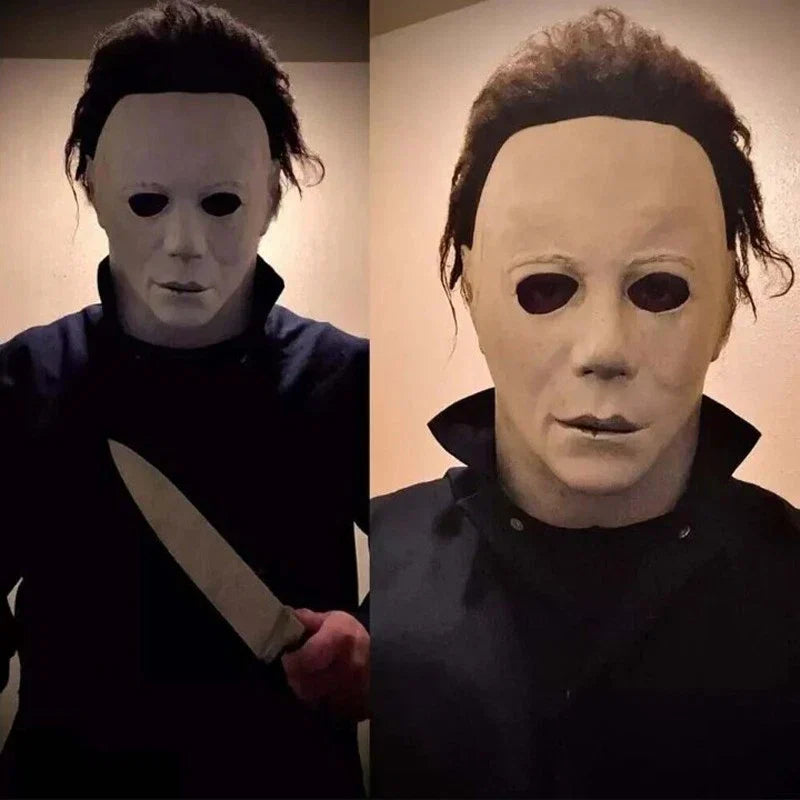 Halloween Cosplay Costume Michael Myers Mask Latex Full Head Killer Scary Prop — alternate product view 4