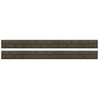 Garden Lawn Edging Flexible Flower Bed Border Wall Eco Recycled Rubber 'EZ' NEW — 2 x 122cm Borders — product view
