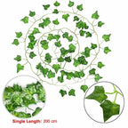 10x 2M Artificial Fake Ivy Hanging Plant Vine Leaf Greenery Garland Party Wedding Decor — on a clean white background