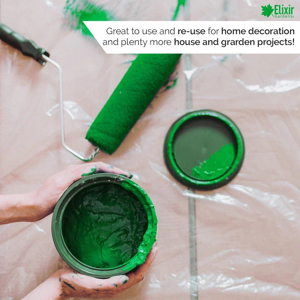2m x 5m 500g Clear Polythene Plastic Green house Sheeting Heavy Duty Building — alternate product view 3