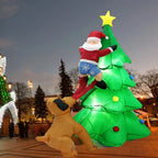 Christmas Inflatable Santa Snowman Christmas Tree Outdoor Decor — alternate product view 7