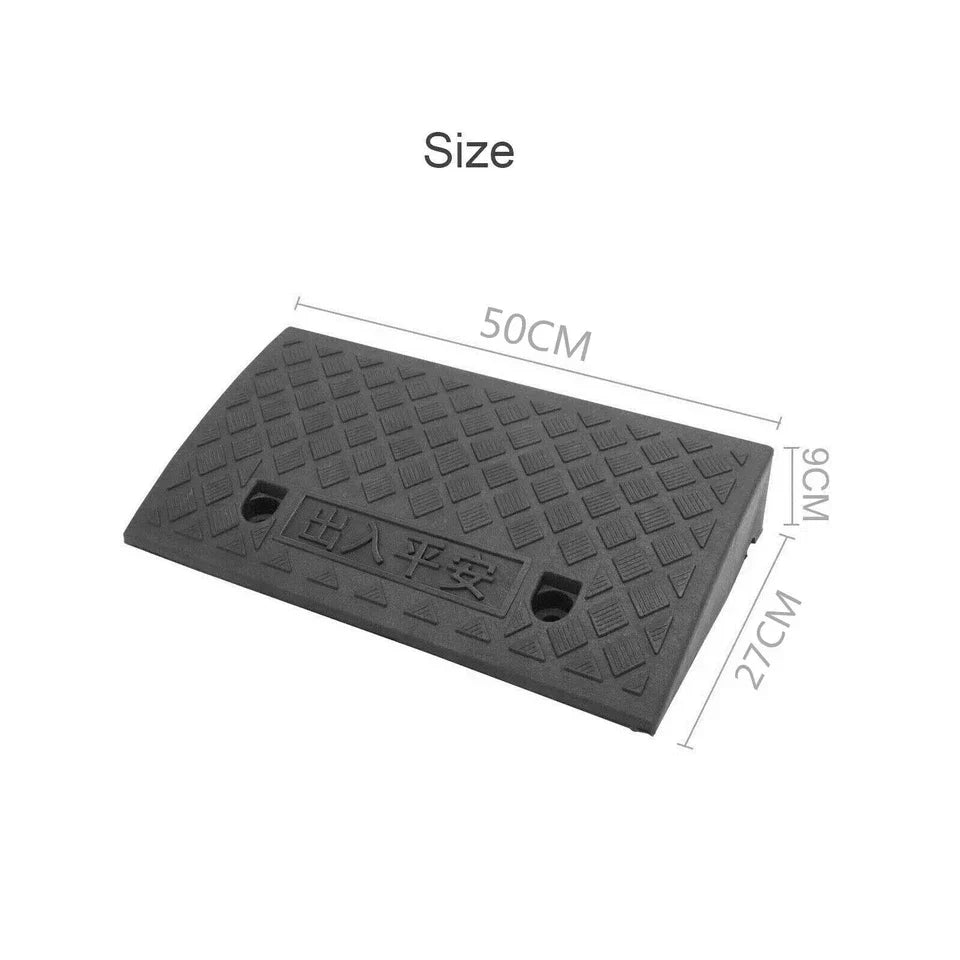 2pcs 50cm Heavy Duty Kerb Door Ramps Wheelchair Mobility Scooter Access Ramp — on a clean white background