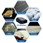 Waterproof 6 Layer Car Cover Heavy Duty Cotton Lined UV Protection — on a clean white background