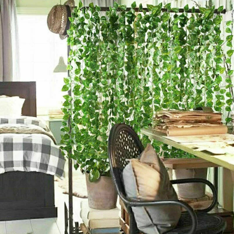 10x 2M Artificial Fake Ivy Hanging Plant Vine Leaf Greenery Garland Party Wedding Decor — alternate product view 4