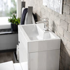 Debra 2 in 1 Compact Basin and BTW Rimless Toilet Combo Space Save Cloakroom — alternate product view 4
