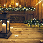 16FT Christmas Garland with LED Lights Pre Lit Stairs Home Fireplace Bushy Pine — alternate product view 11