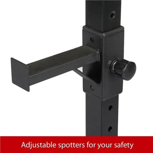 Squat Racks Barbell Rack Stand Adjustable Olympic Weight Bench Press Home Gym — alternate product view 6