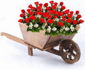Wooden Wheelbarrow Cart Home & Garden — on a clean white background
