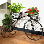 Bicycle Planter Metal Plant Stand Garden Bike Flower Pot Cart Holder Basket Deco — alternate product view 7